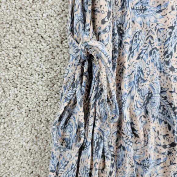 Don't Ask Why Tank Top Womens S Paisley Side Tied Closure Boat Neck Sleeveless‎ - Picture 9 of 12